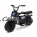 Monster Moto Electric Mini Bike 1000 Watts - Black with Blue Decals   564841624